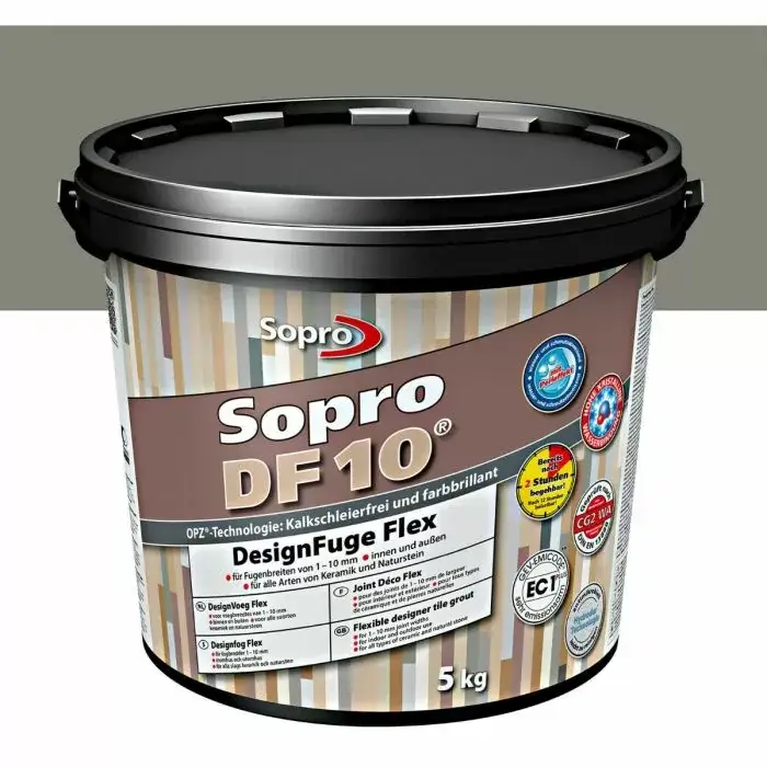 Seizoensaanbieding Voegmortel Sopro DF 10 Flexibel betongrijs nr. 14 5kg