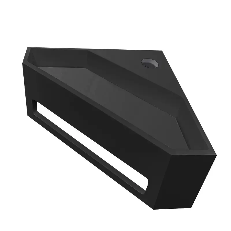 Wiesbaden Julia hoekfontein Solid surface 35 x 35 x 16 cm mat zwart Bestel Nu