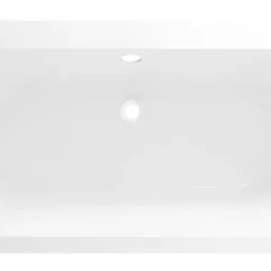Wiesbaden Portus RD inbouw duo ligbad 190x90x49 cm acryl glans wit Premium