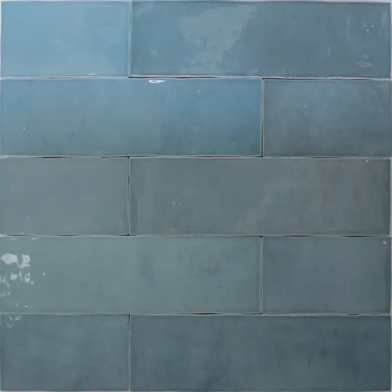 Rechtstreeks Van De Fabrikant Wandtegel - Blauw - 6,2x25cm - Glans - R87ATTU