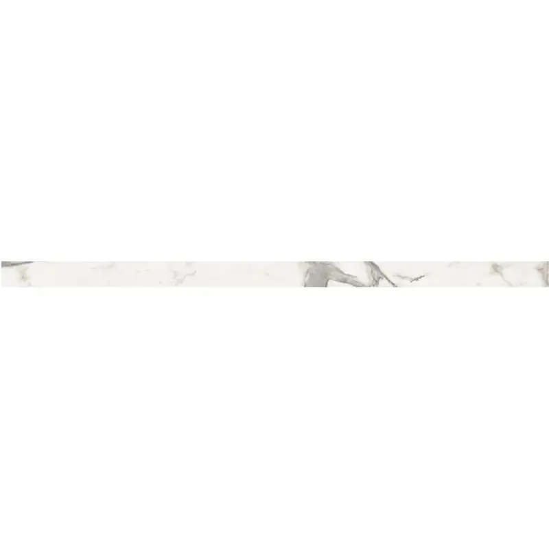 Express Levering Marmerlook - Plinttegel - Wit - 5,5x120cm - Gepolijst - F25SESS