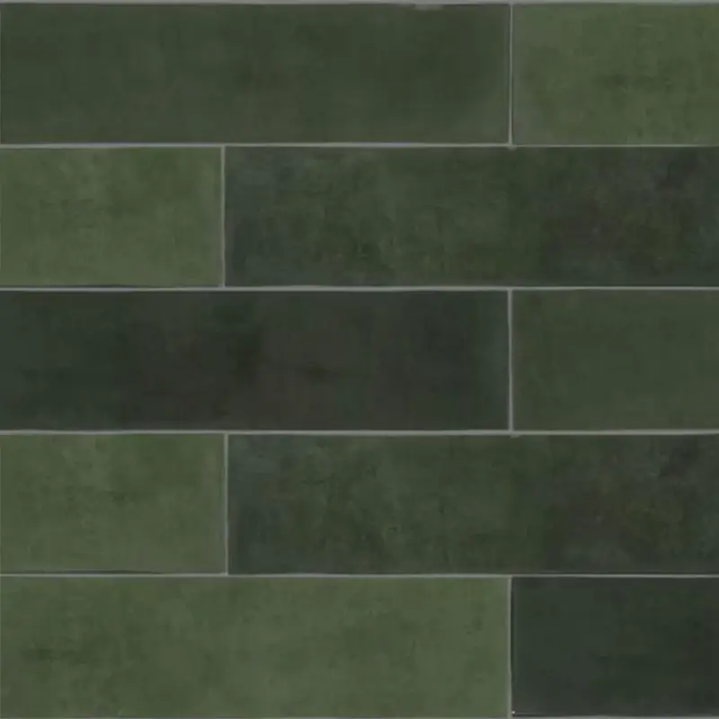 Wandtegel - Groen - 6,2x25cm - Mat - R87ATEM Laatste Versie