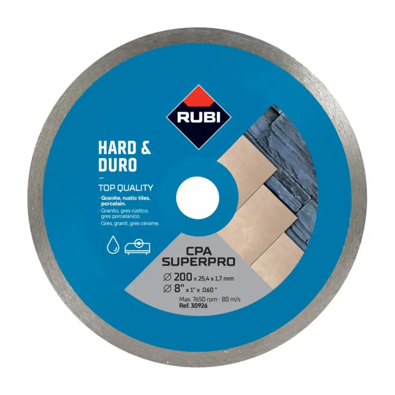 Rubi diamantzaagblad cpa nat 200mm 30926 gres/graniet Beperkt Aanbod