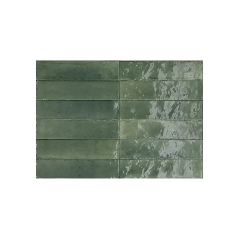 Ragno Look ’?Verde ’?Wandtegel ’?6x24cm ’?Glans - Reliëf Rechtstreeks Van De Fabrikant