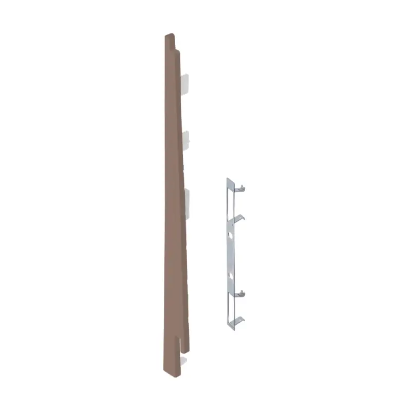 Eindkap+connector links voor 2817 (5st) – Donkerbruin Favoriet