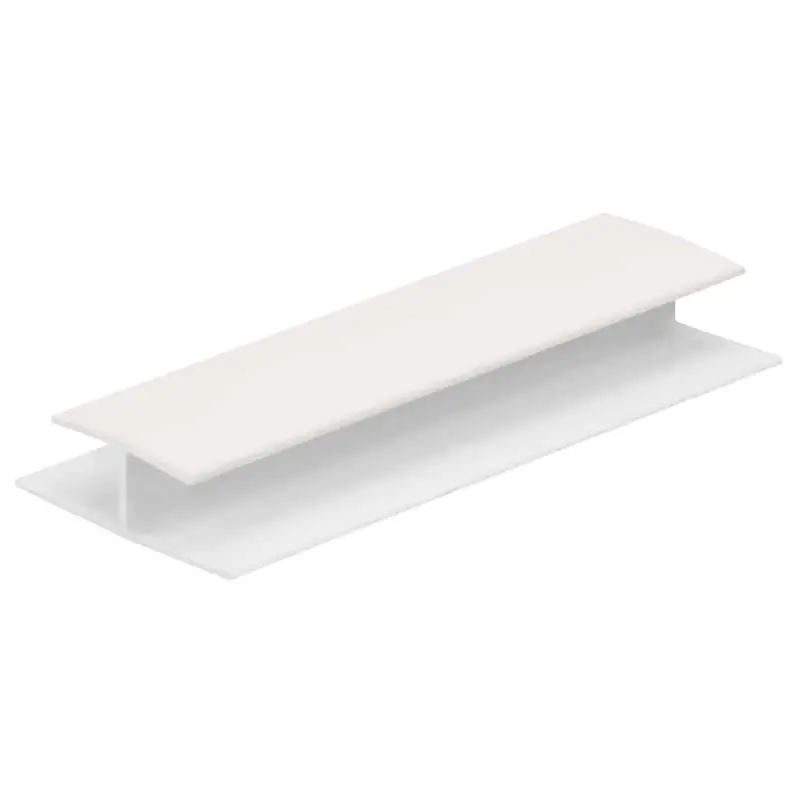 H-verbindingprofiel 10mm – Licht ivoor (folie) – 260cm Actieprijs
