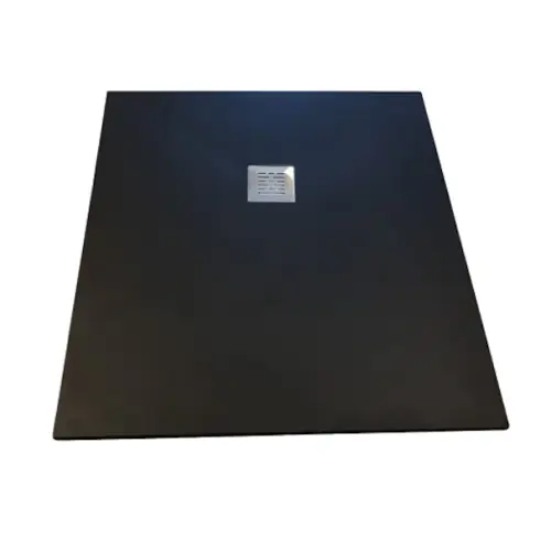 Premium Composiet douchebak Solid Eco 80x120cm Granito Zwart Ral9005