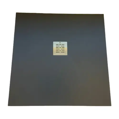 Composiet douchebak Solid Eco 100x100cm Egaal Antraciet Ral7024 Fabrieksprijs