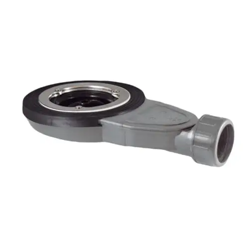 Extra plat douchebak sifon Slim met zeefje, inbouwhoogte 40mm Fabrieksprijs