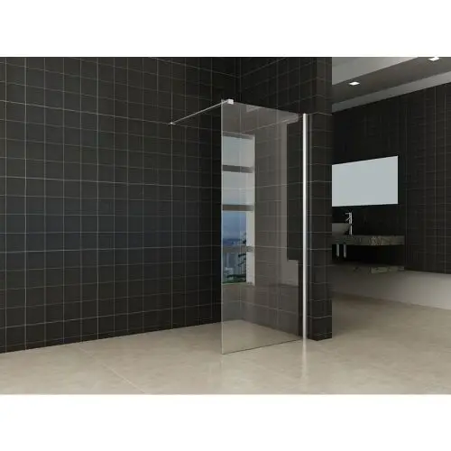 Gratis Retour Vaste douchewand Luna 80x200cm Transparantglas Chroom