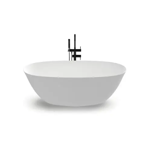 Vrijstaand Solid Surface ligbad Covadonga 160x70cm mat wit (zonder overloop) Express Levering