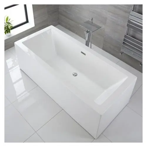 Inbouw acryl ligbad Cube glanzend wit Hoge Kwaliteit
