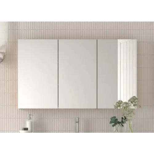 Premium Spiegelkast Basic 100 cm Wit Hoogglans