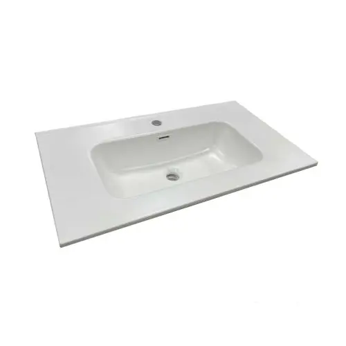 Speciale Aanbieding Keramische wastafel Casablanca 81x46cm Mat Wit