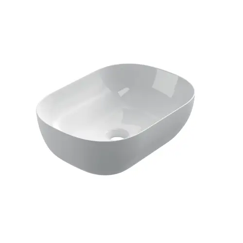 Voordeelprijs Keramische ovale opbouw waskom Oval mini 46x33cm wit
