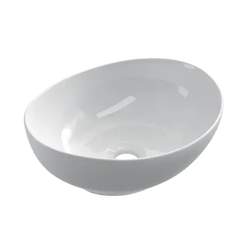 Keramische opbouwwaskom Barco 41x34cm wit Merkproduct