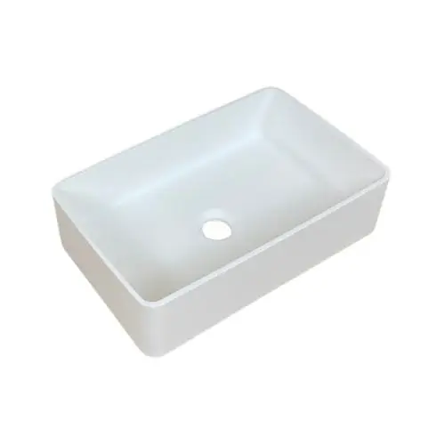 Op = Op Solid Surface opbouw waskom Toledo 45x28cm mat wit