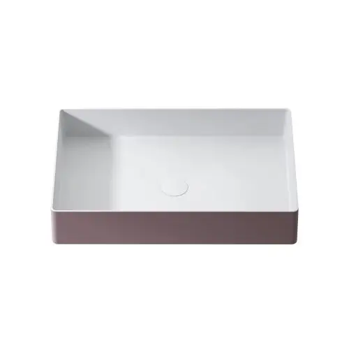 Solid Surface opbouw waskom volga 58x37cm mat wit Lage Kosten