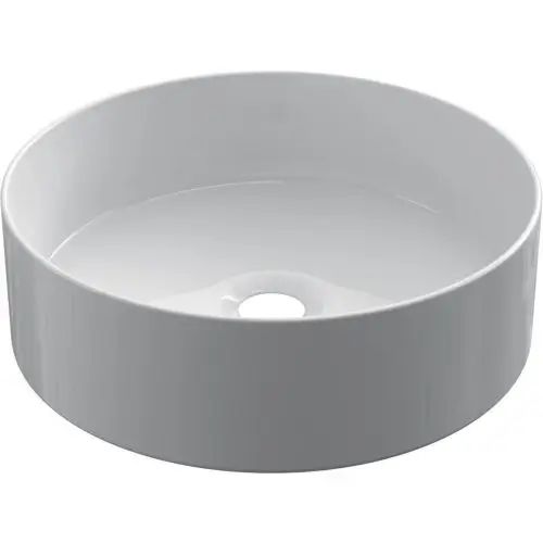 Keramische ronde opbouw waskom Cylindrico 酶36cm wit Direct Beschikbaar