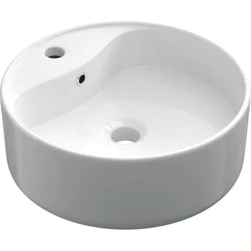 Superprijs Keramische ronde opbouw waskom Rondo 酶40cm wit