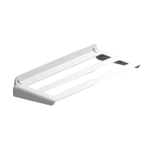 Weekendaanbieding Aluminium handdoekrek 60x27,5cm wit, geschikt voor buiten gebruik