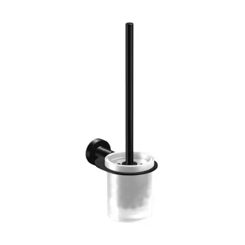 Toiletborstelhouder Techno inclusief toiletborstel mat zwart Weekendaanbieding