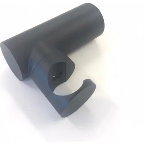 Kantelbare handdouchehouder Nero rond mat zwart Merkproduct