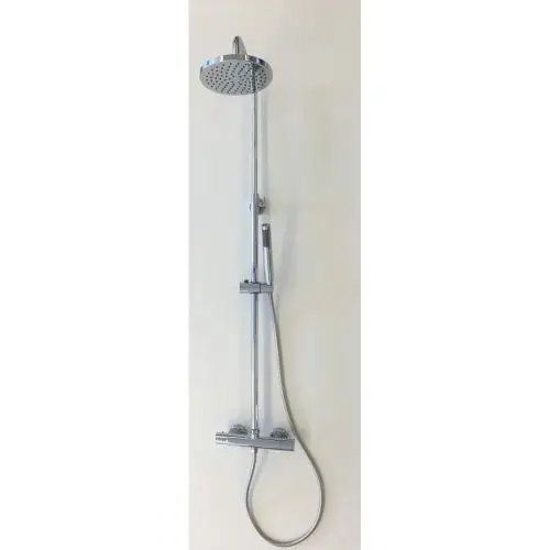 Regendouche wandgarnituur Luna met thermostaatkraan, hoofddouche 酶20cm en handdouche Exclusieve Aanbieding