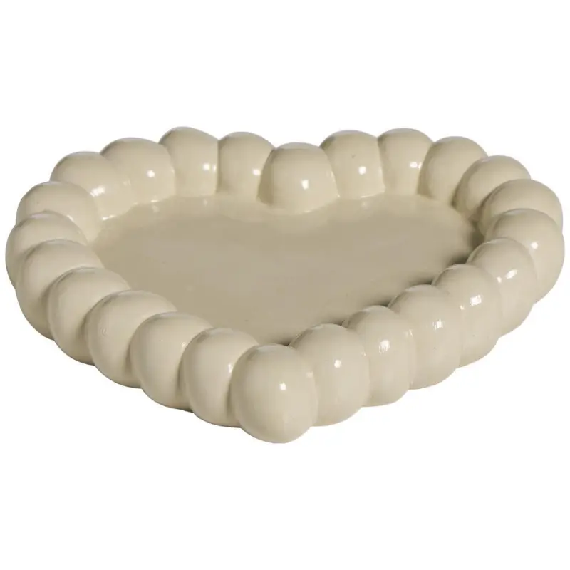 Decoratie Schaal Hart Wit Premium