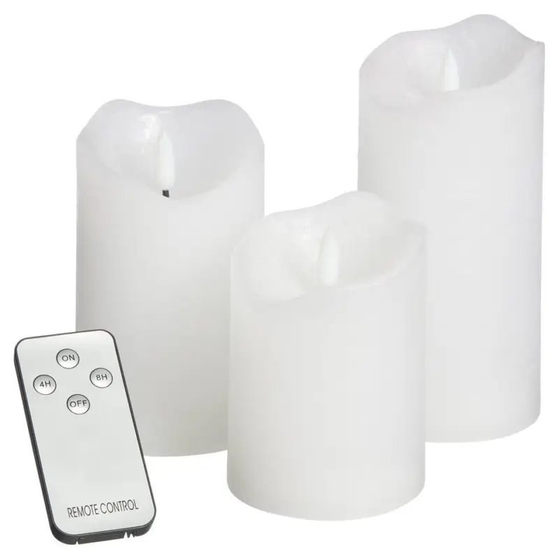 LED Kaarsen Wit Set Van 3 + Timer Beste Prijs