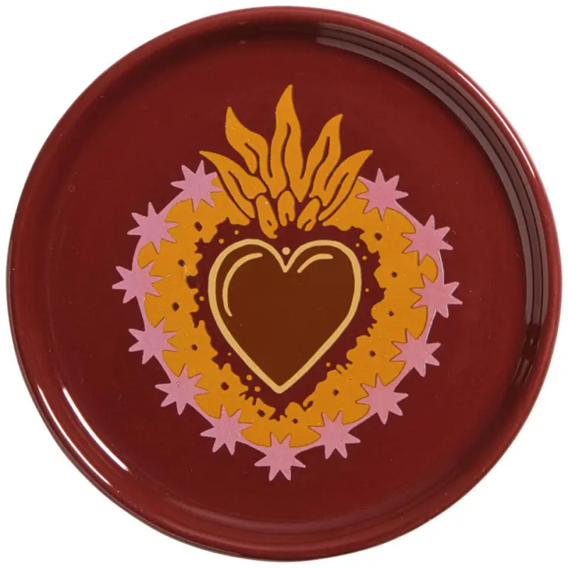 Populair Bord Burning Heart Paars