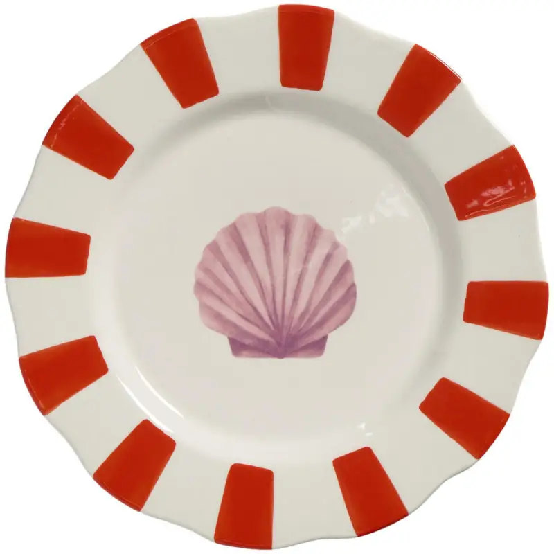 Ontbijtbord Maritiem Schelp Oranje - 鈱€21 cm Merkproduct