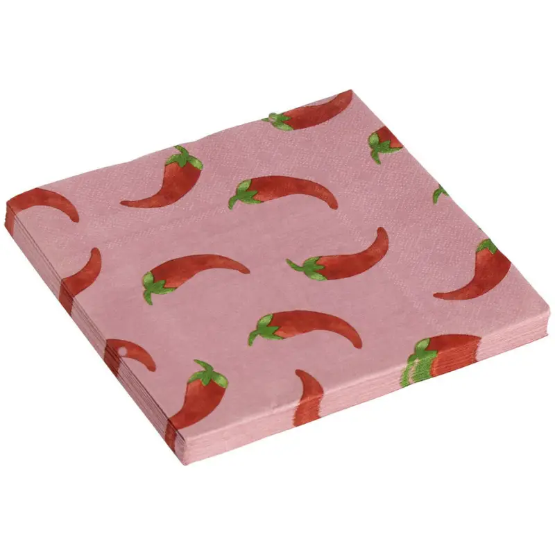 Servetten Pepertjes Roze - 20 Stuks Weekendaanbieding