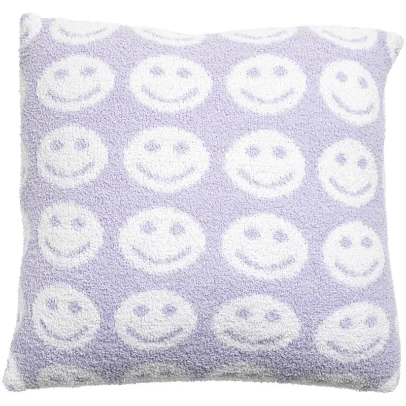 Kussen Smileys Lila 45x45 cm Weekendaanbieding