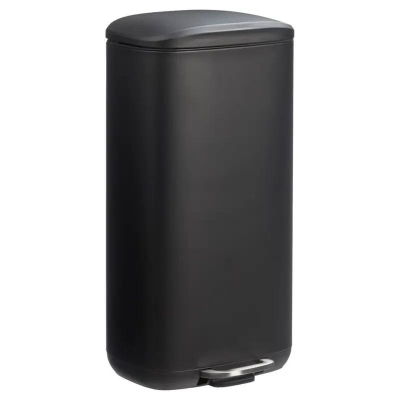 Pedaalemmer Lux 30 Liter Zwart Direct Verzonden