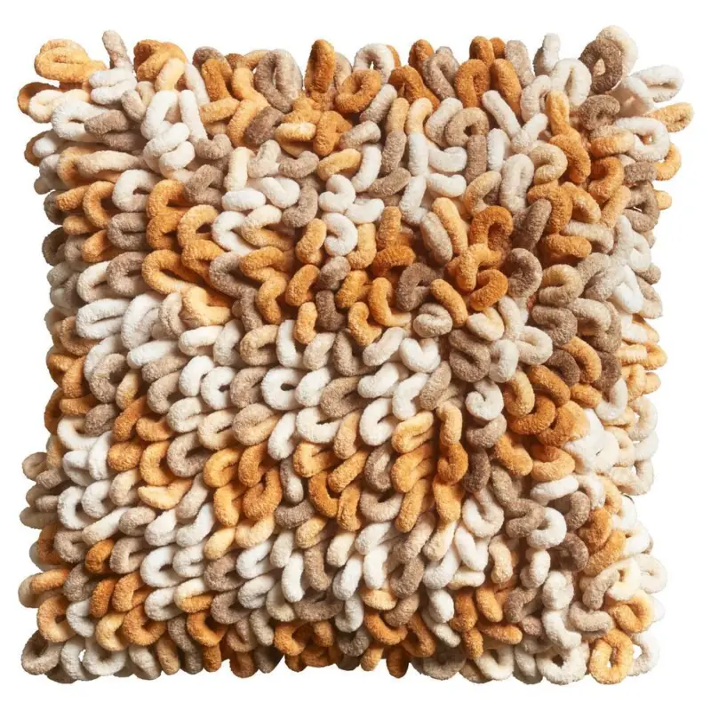 Actieprijs Kussen Lusso Oker 43x43 cm