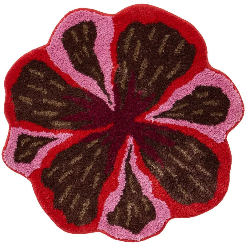 Seizoensaanbieding Badmat Bloem Bruin/Roze