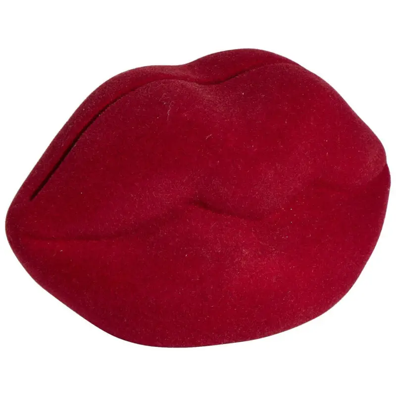 Hoge Kwaliteit Kaarthouder Lippen Velvet Rood