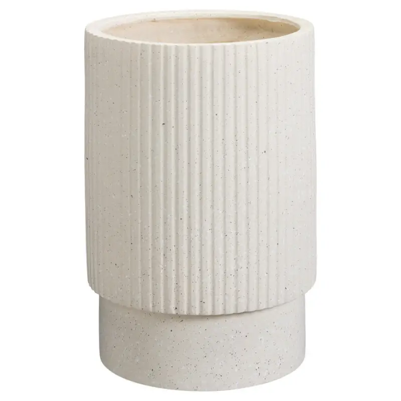 Bloempot Dione Off-White - 鈱€34 cm Goedkoop