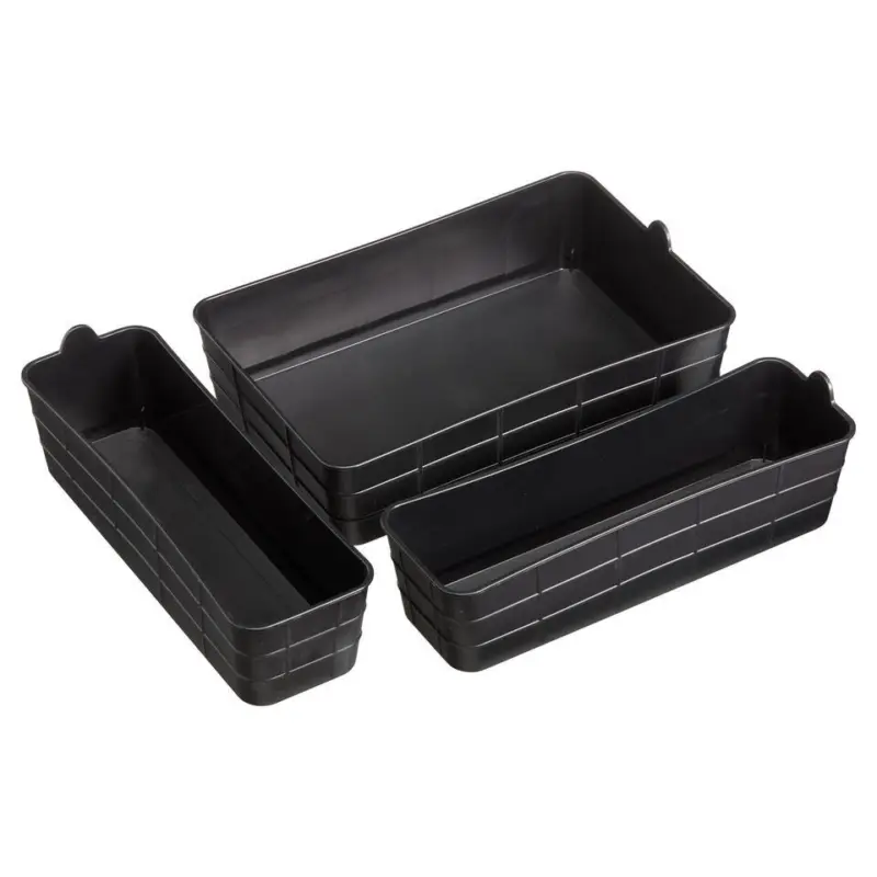 Betaalbaar Opberger Midi Zwart - 3 Stuks