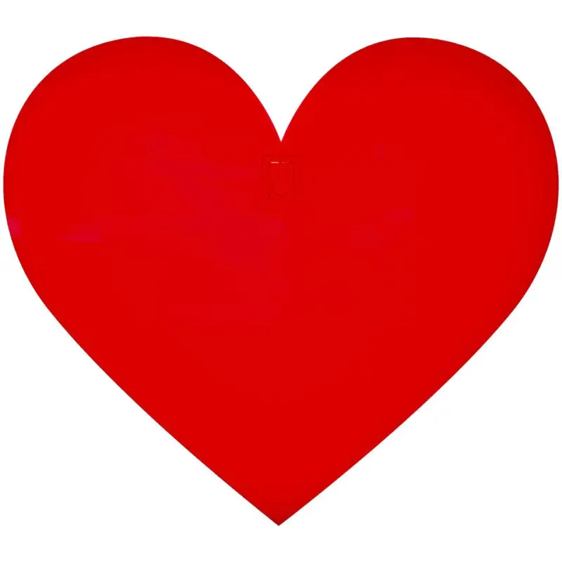 Wanddecoratie Heart Acryl Rood Actieprijs