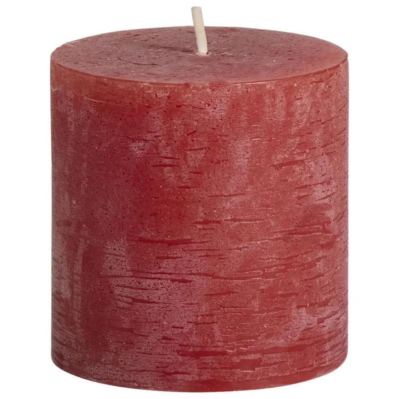 Betaalbaar Stompkaars Rustiek Rood 7x7 cm