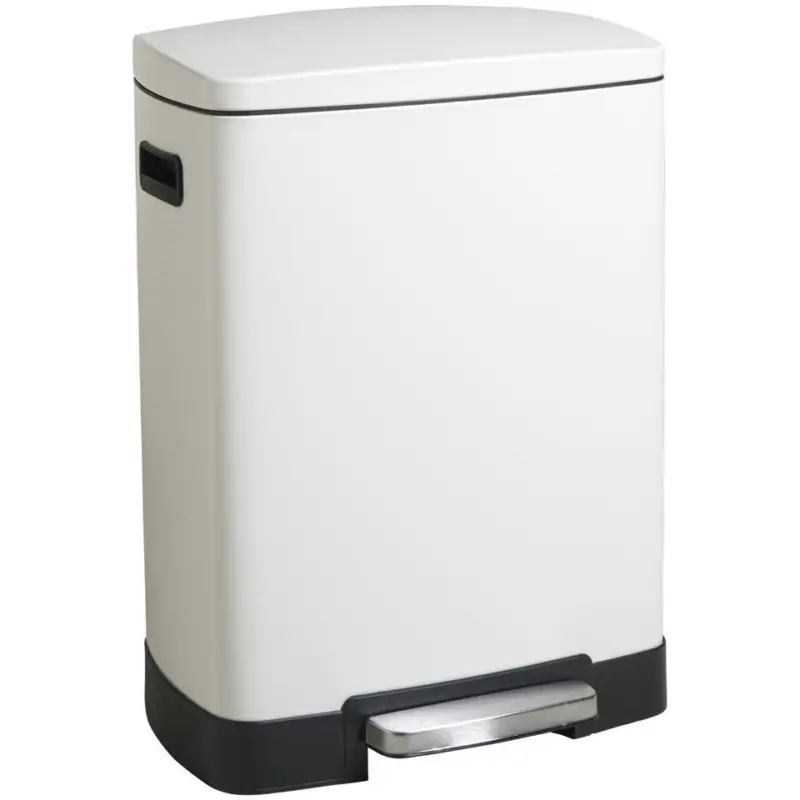 Koop Vandaag Pedaalemmer Duo 40 Liter Off-White