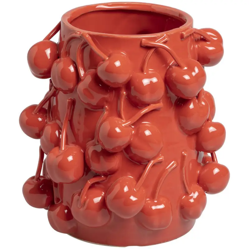 Koop Online Vaas Cherry Kers Rood