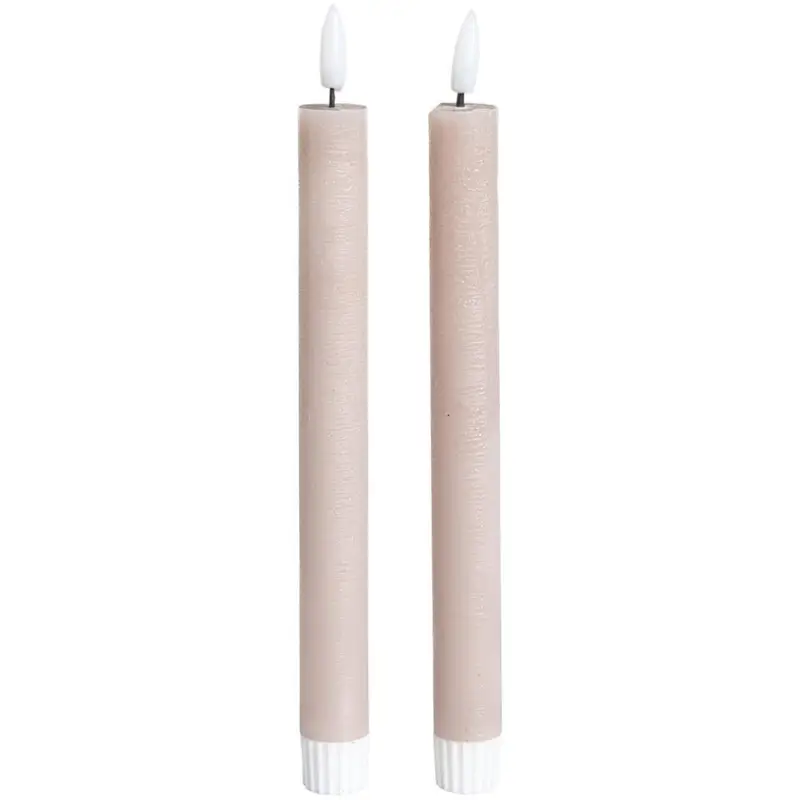 LED Kaars Beige - 2 Stuks Superprijs