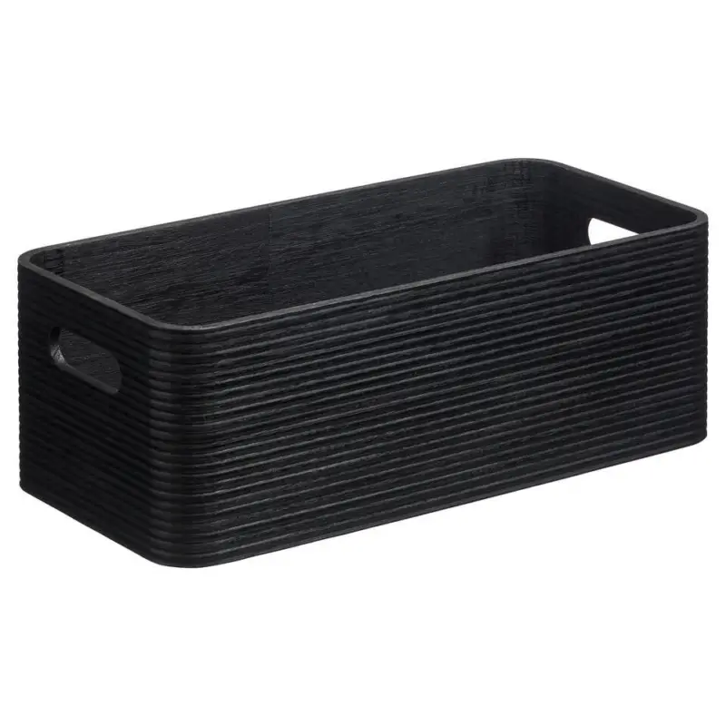 Snelle Levering Opbergkist Husum Zwart 38x17x12 cm