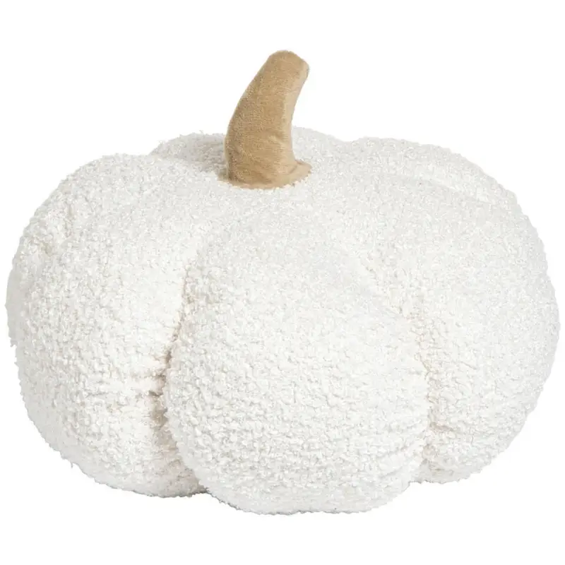 Kussen Pompoen Teddy Wit Snelle Levering