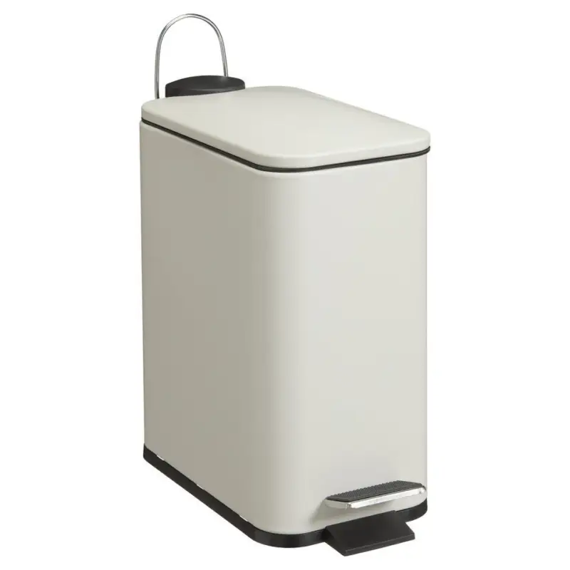 Bestel Nu Pedaalemmer Rechthoek 5 Liter Beige