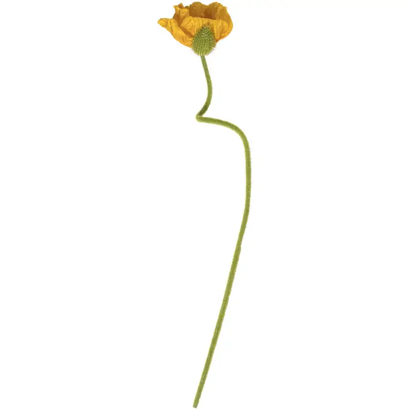 Kunstbloem Papaver Geel Meest Verkocht