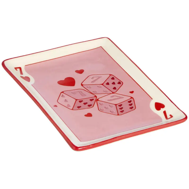 Korting Bordje Speelkaart Lucky Seven Roze